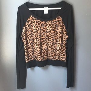 PINK Victoria Secrets leopard long sleeve